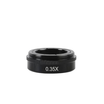 Joebo Microscope Kit 0.3X 0.35X 0.5X 1X 2.0X 0.75X Industry Video Microscope Camera Objective Lens for 10A C-Mount Lens Barlow Auxiliary Glass Lens Microscope Lens Adapters(Color:0.35X)