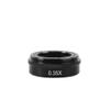 Joebo Microscope Kit 0.3X 0.35X 0.5X 1X 2.0X 0.75X Industry Video Microscope Camera Objective Lens for 10A C-Mount Lens Barlow Auxiliary Glass Lens Microscope Lens Adapters(Color:0.35X) view 1