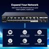 Tenda 2.5Gb Ethernet Switch | 10 Port 2.5G Network Switch | 8 x 2.5G Ports & 2 x 10G SFP+ | Plug & Play | Unmanaged Switch | Desktop/Wall-Mount | Metal Design | VLAN & Static Aggregation (TEM2010X) view 2