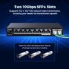 Tenda 2.5Gb Ethernet Switch | 10 Port 2.5G Network Switch | 8 x 2.5G Ports & 2 x 10G SFP+ | Plug & Play | Unmanaged Switch | Desktop/Wall-Mount | Metal Design | VLAN & Static Aggregation (TEM2010X) view 3
