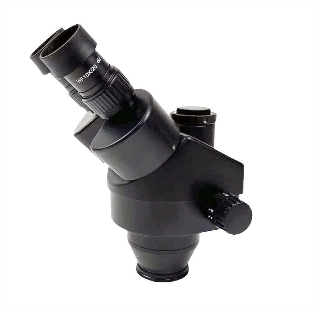 JOEBO Microscope Kit 7x-45x Trinocular Zoom Stereo Microscope Head-Microscope Head & Body, Eyepiece WF10X/20mm Microscope Lens Adapters