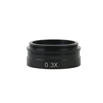 Joebo Microscope Kit 0.3X 0.35X 0.5X 1X 2.0X 0.75X Industry Video Microscope Camera Objective Lens for 10A C-Mount Lens Barlow Auxiliary Glass Lens Microscope Lens Adapters(Color:0.3X)