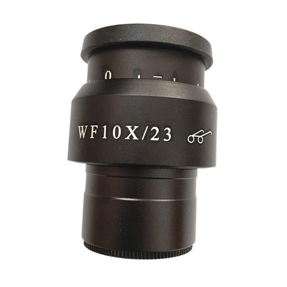 JOEBO Microscope Kit Stereo Microscope WF10X 23mm Wide Angle Eyepiece Diopter Adjustable with 30mm Diameter Microscope Lens Adapters(Color:1 PCS Green Coating)