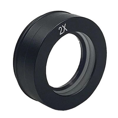JOEBO Microscope Kit 0.5X / 2.0X Barlow Auxiliary Lens for 10A 180X 300X C-Mount Lens Video Microscope Camera Microscope Lens Adapters(Color:2X)