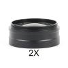 JOEBO Microscope Kit 0.5X / 2.0X Barlow Auxiliary Lens for 10A 180X 300X C-Mount Lens Video Microscope Camera Microscope Lens Adapters(Color:2X) view 3