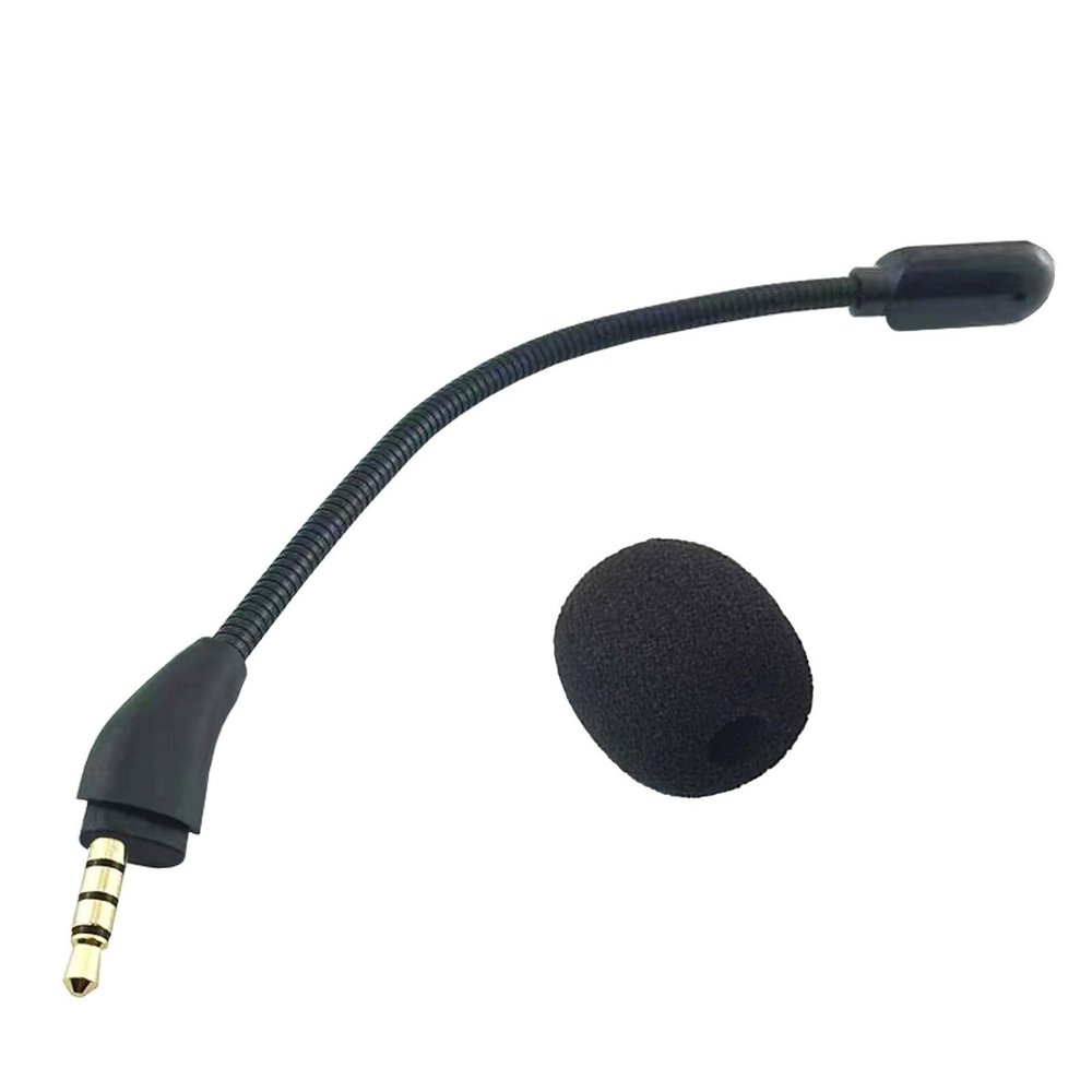 3.5mm Microphone Replacement for III Gaming Headset Detachable Mic Boom Noise Reduction Headsets Microphone Boom Gaming System Accessory