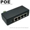 GZSHUNLI 1 Piece 4 Port POE Injector Four-Port Centralized POE Supply Box CCTV Surveillance IP Cameras Over Ethernet, Black, 500318112 view 2