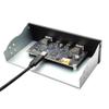 GZSHUNLI USB3.2 Type-C Optical Drive Panel Black Optical Drive Panel 2X USB GEN2+2X Type-C 3.5-Inch 5.25-Inch HUB 19PIN to C-Port Front Back Plug, 500348691 view 2