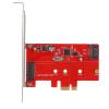 Glomora Desktop PCI - E to M.2 SSD Expansion Card SATA3.0 Solid State Drive Riser Card Adapter for System Improvement Red, Glomora05yuecatno view 2
