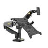 AVXANKTG Desktop F160 + FP-2 Gas Spring arms for 17"-27" Monitor Stand + 10"-17" Laptop Stand air Pressure mounting Bracket Load 2-9kg(Color:Black No USB) view 1