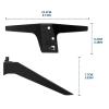JFUDJKLI Bracket for LG TV Leg Replacement, TV Bracket Leg Suitable for LG 49 50 55 inch TV 50UM7300AUE 50UK6300BUB 50UK6500AUA Screwless and Durable, Black view 2