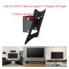 AVXANKTG 1 Set of 14-27 inch TV Bracket LCD LED Monitor Wall Bracket Fixed Flat Screen TV Frame Support 15 Degree tilt Angle with Screws view 2