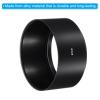 PATIKIL 67mm Lens Hood, Long Focus Frosted Surface Anti-Reflective Inside Hood with 72mm Lens Cap and Cleaning Cloth for Camera Lens, Black for Nikon, for Fujifilm, for Pentax, for Leica view 4