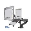 AVXANKTG Desktop F160 + FP-2 Gas Spring arms for 17"-27" Monitor Stand + 10"-17" Laptop Stand air Pressure mounting Bracket Load 2-9kg(Color:Matte Charcoal 2xUSB) view 1