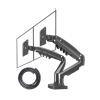 AVXANKTG F160 Gas Spring 17"-27" 30" Dual Monitor Stand Arm Desktop 360 Rotating Computer Stand 2-9KG Monitor Stand USB3.0 Port(Color:with Cable Cover) view 1