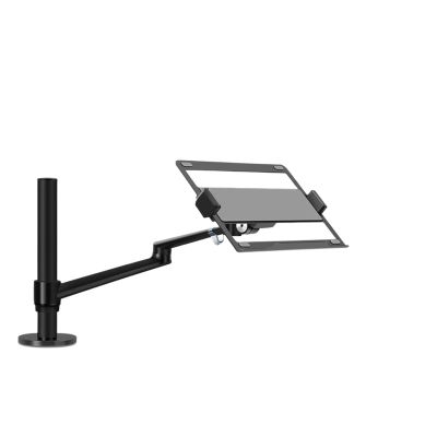 WPTGODGB OL-1S Dual-Purpose Aluminum Height-Adjustable 12-17-inch Laptop Stand + VESA Monitor mounting Head 75/100 mm Load 8 kg(Color:Silver)