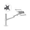 WPTGODGB OL-1S Dual-Purpose Aluminum Height-Adjustable 12-17-inch Laptop Stand + VESA Monitor mounting Head 75/100 mm Load 8 kg(Color:Silver) view 2