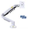 AVXANKTG F80 Gas Spring 17-30 inch Desktop LED LCD Monitor mounting Bracket arm Ergonomic Gas Spring Flexible Installation Load 2~9 kg(Color:White with 2xUSB3.0) view 1
