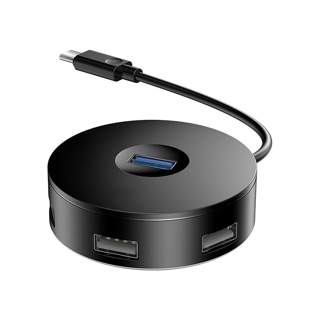 USB HUB USB 3.0 USB 2.0 USB C HUB HUB 4 Port Computer Accessories USB Adapter (Color : Black)