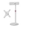 AVXANKTG VESA Monitor Desktop Mount Single Monitor Stand Free-Standing Suitable for 13-inch to 18-inch Computer Screens, Height Adjustable(Color:2 in 1-White) view 1