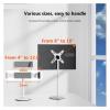 AVXANKTG VESA Monitor Desktop Mount Single Monitor Stand Free-Standing Suitable for 13-inch to 18-inch Computer Screens, Height Adjustable(Color:2 in 1-White) view 2