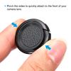 PATIKIL 25mm Lens Cap, 4 Pack Sides Pinch Snap Camera Lens Cover for Front Lens with Cloth, Suitable for 25mm Thread Universal DSLR Lenses, Black for Nikon, for Fujifilm, for Pentax view 4