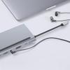 12-in-1 Fast USB Type C Hub for Dual 4K Docking Station Dual RJ45 Pd USB 2.0 Charging VGA Audio Jack 3.5mm Adapter view 3