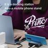 USB C Hub Type-C Docking Station Type-C to 4K HDMI-Compatible PD SD/TF Card Reader RJ45 Phone Holder Stand view 4