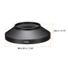 PATIKIL 37mm Lens Hood, Wide Angle Matte Surface Anti-Reflective Inside Hood with Cleaning Cloth for Camera Lens, Black for Nikon, for Fujifilm, for Pentax, for Leica view 2