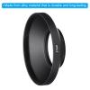 PATIKIL 37mm Lens Hood, Wide Angle Matte Surface Anti-Reflective Inside Hood with Cleaning Cloth for Camera Lens, Black for Nikon, for Fujifilm, for Pentax, for Leica view 4