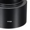 PATIKIL 46mm Lens Hood, Long Focus Frosted Surface Anti-Reflective Inside Hood for Camera Lens, Black for Nikon, for Fujifilm, for Pentax, for Leica view 3