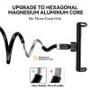 FlyCoco Gooseneck Tablet Stand Holder, [Upgraded] Mount Holder Clip with Flexible Long Arm for Bed, Compatible with iPad Pro Air/iPhone/Kindle Fire/Switch or Other 4-13" Device, Black view 3