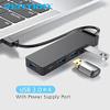 USB 3.0 HUB 4 Port Adapter Multi USB 2.0 Splitter High Speed PC Computer Accessories USB Type-C Hub view 3