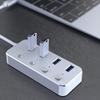 Aluminum Alloy 4 Port USB 3.0 Hub Sub-Control Switch HUB 60/120cm Cable Upto 5Gbps Splitter (Color : Black) view 2