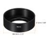 PATIKIL 39mm Lens Hood, Standard Focus Frosted Surface Anti-Reflective Inside Hood for Camera Lens, Black for Nikon, for Fujifilm, for Pentax, for Leica view 2