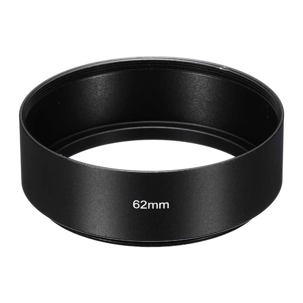 PATIKIL 62mm Lens Hood, Standard Focus Frosted Surface Anti-Reflective Inside Hood for Camera Lens, Black for Nikon, for Fujifilm, for Pentax, for Leica