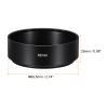 PATIKIL 62mm Lens Hood, Standard Focus Frosted Surface Anti-Reflective Inside Hood for Camera Lens, Black for Nikon, for Fujifilm, for Pentax, for Leica view 2