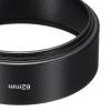 PATIKIL 62mm Lens Hood, Standard Focus Frosted Surface Anti-Reflective Inside Hood for Camera Lens, Black for Nikon, for Fujifilm, for Pentax, for Leica view 3