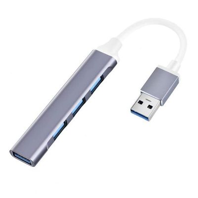 4 Port Type-C/USB Hub USB3.0 USB Splitter OTG Adapter Hub USB Power Adapter Splitter USBC Hub for Mouse Keyboard U Disk (Color : USB Interface)