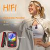 RUIZU 64GB Clip MP3 Player with Bluetooth 5.3, Portable Music Player with Voice Recorder for Sports Running, FM Radio, Pedometer, A-B Repeat, Audio Shuffle Playback, Support 128GB Micro SD Card, Red view 4