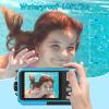 SPUNALP Underwater Camera with 32GB Card Waterproof Camera 10FT 30MP FHD 1080P Compact 16X Digital Zoom Underwater Kids Digital Camera for Snorkeling, Blue view 4