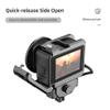 Andoer Vlog Metal Video Cage Action Camera Case Protective Cover with Cold Shoe Mount Extension Accessory Replacement for GoPro Hero 12/11/10/9, enhanced version view 3