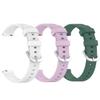 3-Packs Watch Band for Garmin Lily 2, Soft Silicone 14mm Replacement Watch Band Compatible with Garmin Lily 2 (White+Purple+Green) view 1