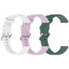 3-Packs Watch Band for Garmin Lily 2, Soft Silicone 14mm Replacement Watch Band Compatible with Garmin Lily 2 (White+Purple+Green) view 2