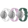 3-Packs Watch Band for Garmin Lily 2, Soft Silicone 14mm Replacement Watch Band Compatible with Garmin Lily 2 (White+Purple+Green) view 3