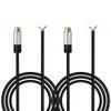 RCA Speaker Cable (2 Pack 20AWG 10 feet), Bare Wire to RCA Female Plug Jack Connector Adapter, Repair Audio Speaker Cords view 1