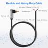 90 Degree RCA to Bare Wire Speaker Cable (2 Pack 20AWG 6 feet),Replacement RCA Male Plug Jack Connector Adapter to Bare Wire Open End, RCA male to repair Audio Speaker cords, RCA pigtail cable view 2