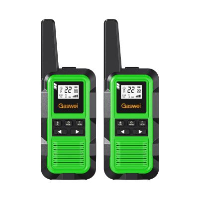 Gaswei G2pro Walkie Talkies Long Range for Adults, Waterproof, Shock Resistant & Rechargeable Two-Way Radio with VOX 2 Pack(Green)