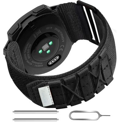 Bandkids 22mm Nylon Military Style Band for Garmin Instinct/Instinct 2 Solar Watch, Sport Loop Replacement Band for Garmin Instinct Tactical/Tide/Esports/Instinct Solar