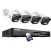 ANNKE 12MP PoE Security Camera System, 8CH NVR, 4X 12 Megapixel UHD PoE Surveillance IP Camera with Human&Vehicle Detection, Smart Dual Light, Color Night Vision, 6TB HDD Included view 1